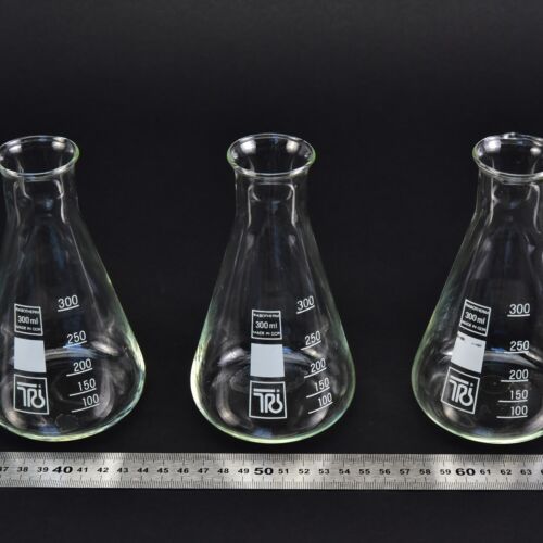 Háromdarabos RASOTHERM szűk szájú Erlenmeyer-lombik-készlet, 300 ml – Nr. 2 Háromdarabos RASOTHERM szűk szájú Erlenmeyer-lombik-készlet, 300 ml – Nr. 2