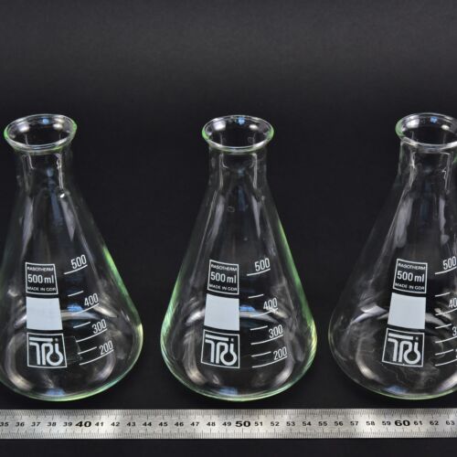 Háromdarabos RASOTHERM keskeny nyakú Erlenmeyer-lombik-készlet, 500 ml – Nr. 3 Háromdarabos RASOTHERM keskeny nyakú Erlenmeyer-lombik-készlet, 500 ml – Nr. 3