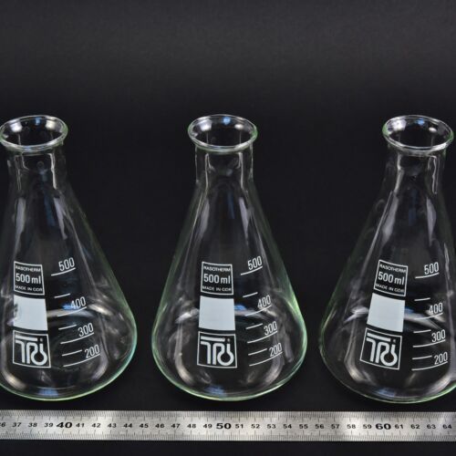 Háromdarabos RASOTHERM keskeny nyakú Erlenmeyer-lombik-készlet, 500 ml – Nr. 5 Háromdarabos RASOTHERM keskeny nyakú Erlenmeyer-lombik-készlet, 500 ml – Nr. 5