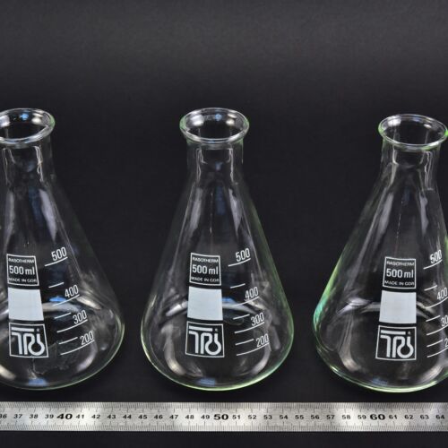 Háromdarabos RASOTHERM keskeny nyakú Erlenmeyer-lombik-készlet, 500 ml – Nr. 8 Háromdarabos RASOTHERM keskeny nyakú Erlenmeyer-lombik-készlet, 500 ml – Nr. 8