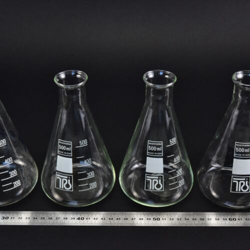 Négydarabos RASOTHERM keskeny nyakú Erlenmeyer-lombik-készlet, 500 ml – Nr. 9