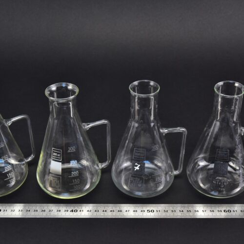 Négydarabos RASOTHERM oldalsó csőhurkos Erlenmeyer-lombik-készlet, 300 ml – Nr. 1