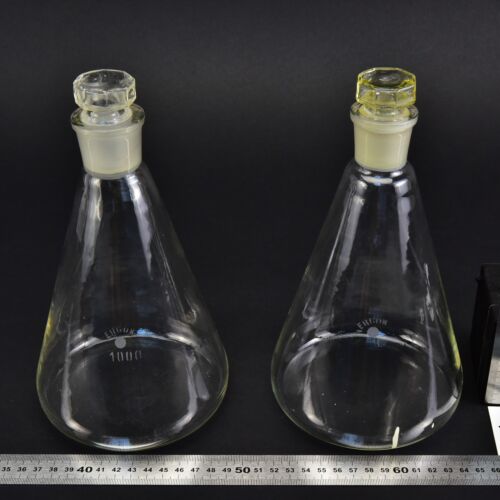 Kétdarabos ERGON üvegdugós Erlenmeyer-lombik-készlet, 1000 ml – Nr. 1