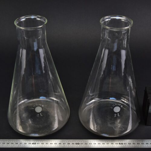 Kétdarabos ERGON széles szájú Erlenmeyer-lombik-készlet, 2000 ml