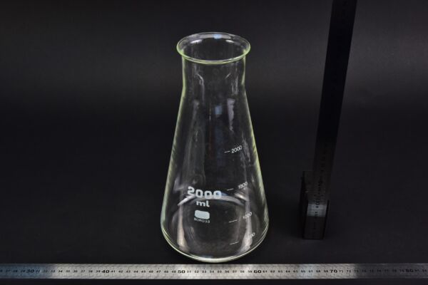 BORO 3.3 wide-neck Erlenmeyer / conical flask, 2000 ml