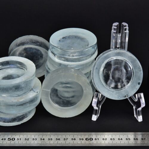 Set of 10 cut glass disc blanks – No. 5 Set of 10 cut glass disc blanks – No. 5