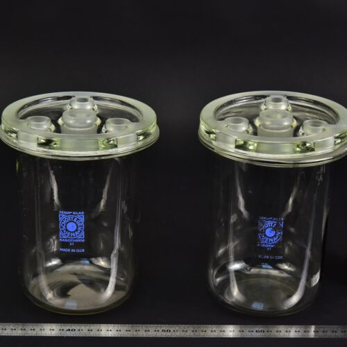 RASOTHERM 2 literes laboratóriumi reakcióedény-pár négynyakú fedelekkel – Nr. 1