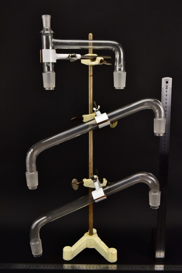 Ground-glass connecting bridges and adapter – set of three