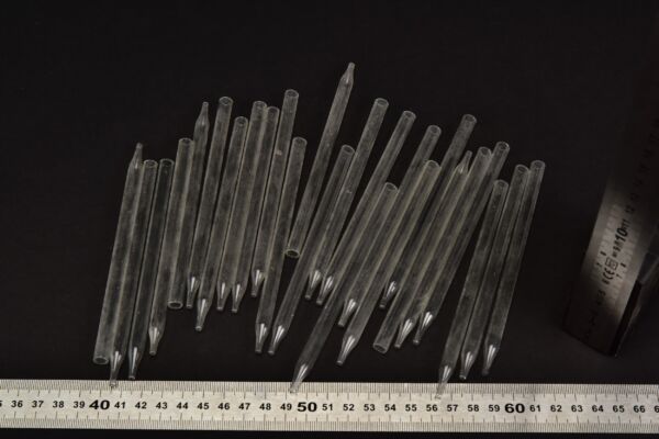 Laboratory glass tubes with tapered tips – assorted set Laboratory glass tubes with tapered tips – assorted set