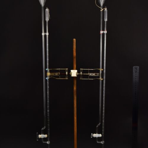 Tartályos, kétcsapos laboratóriumi büretták – kétdarabos készlet – Nr. 2 Tartályos, kétcsapos laboratóriumi büretták – kétdarabos készlet – Nr. 2