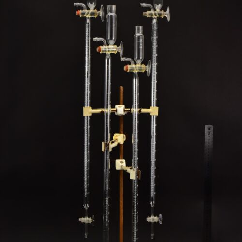Bunte-type gas burettes – set of four Bunte-type gas burettes – set of four