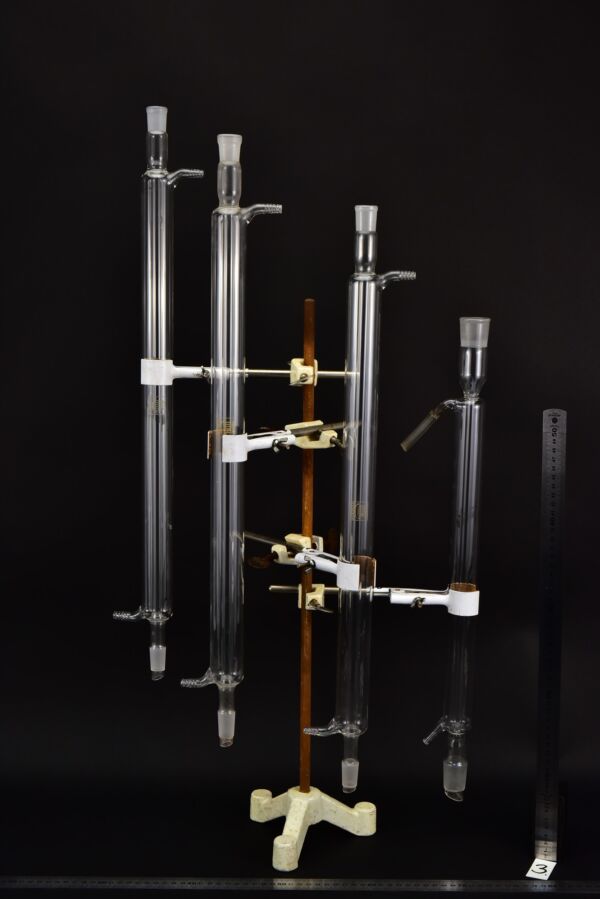 Straight Liebig condensers – set of four – No. 3 Straight Liebig condensers – set of four – No. 3