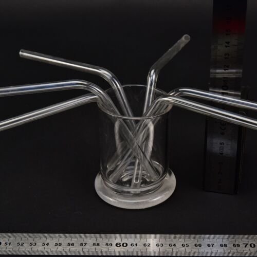 Bent laboratory glass tubes – set of six Bent laboratory glass tubes – set of six