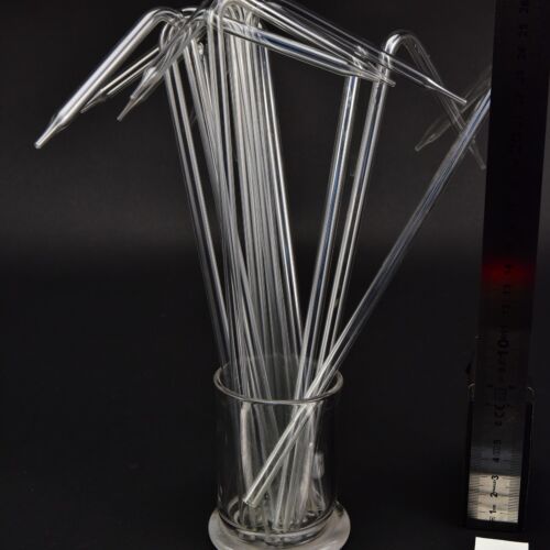 Bent laboratory glass tubes with tapered outlet tips – mixed set – No. 2 Bent laboratory glass tubes with tapered outlet tips – mixed set – No. 2