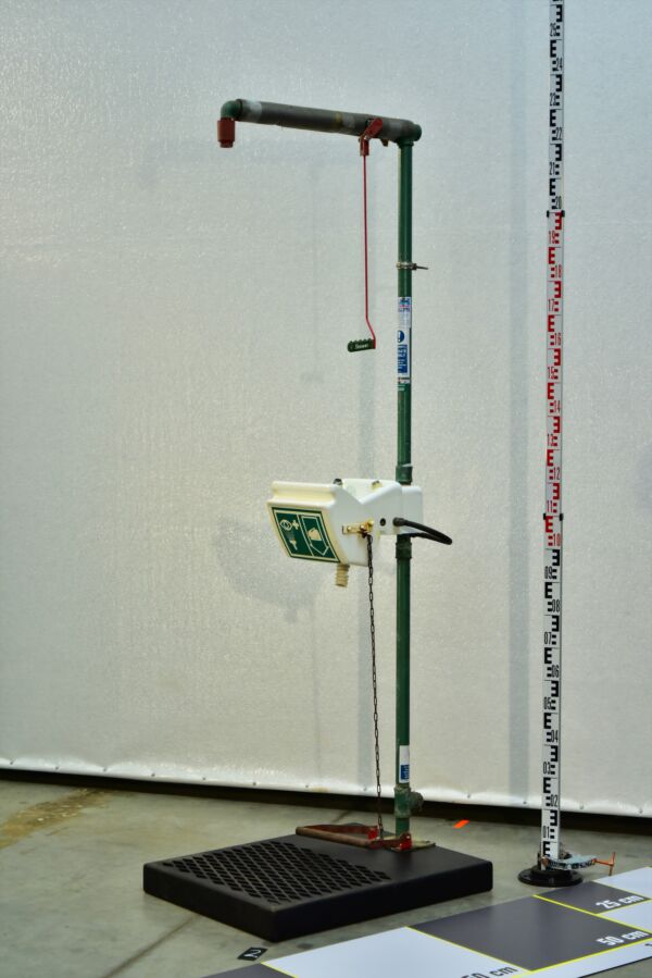 Combined Chemical-Plant Emergency Safety Shower and Eyewash Station with Foot-Pedal Operation – No. 2 – 2 Combined Chemical-Plant Emergency Safety Shower and Eyewash Station with Foot-Pedal Operation – No. 2 – 2