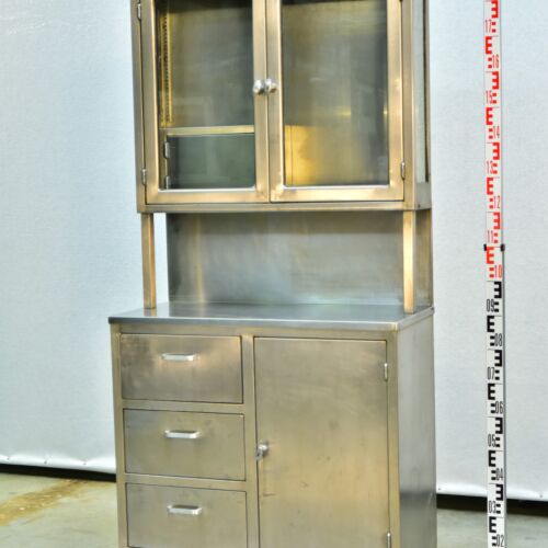 American Military-Style Stainless-Steel Surgical Cabinet with Cupboard-Style Design – No. 2