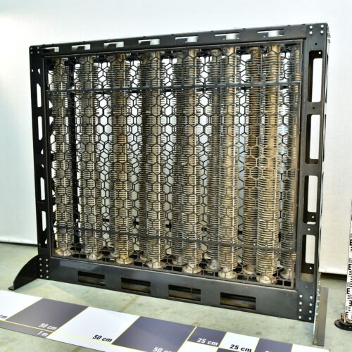Custom OTTOSTUDIO Technological Radiator Matrix with 14 Russian Cast-Iron Serpentine Tubes in a 2 × 7 Arrangement Custom OTTOSTUDIO Technological Radiator Matrix with 14 Russian Cast-Iron Serpentine Tubes in a 2 × 7 Arrangement