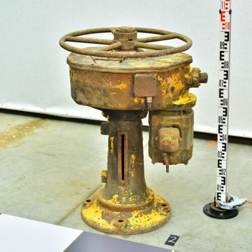 Large Squat Valve-Operating Handwheel with Electric Servo from a Power-Station Boiler Hall – No. 2 Large Squat Valve-Operating Handwheel with Electric Servo from a Power-Station Boiler Hall – No. 2