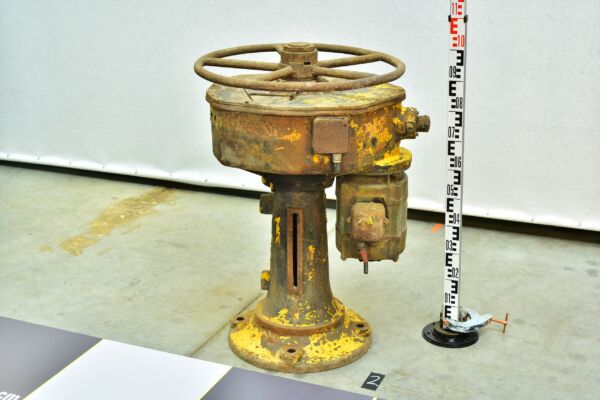 Large Squat Valve-Operating Handwheel with Electric Servo from a Power-Station Boiler Hall – No. 2 Large Squat Valve-Operating Handwheel with Electric Servo from a Power-Station Boiler Hall – No. 2