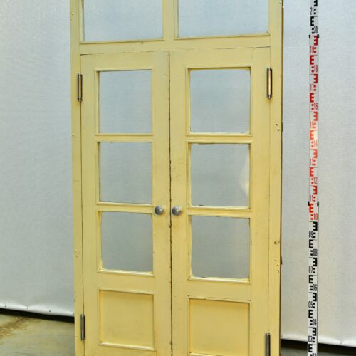 Glazed Double Wooden Interior Door with Transom from a Heavy-Industrial Plant Office Building – No. 2