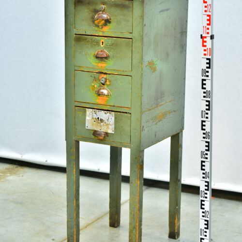 Heavy-Industrial Control-Room “Standby Cabinet” on Unusually Tall Wooden Legs – No. 2