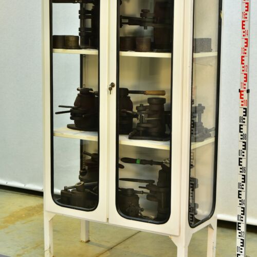 Tall Double-Door Hungarian Medical Cabinet with Rubber-Gasket Glazing – No. 2 Tall Double-Door Hungarian Medical Cabinet with Rubber-Gasket Glazing – No. 2