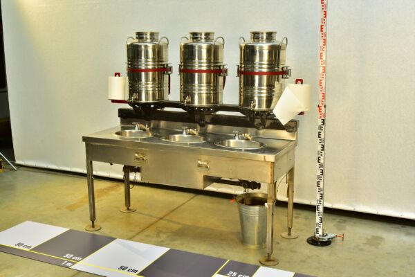 U.S. Army Three-Station Personnel Washstand with Custom OTTOSTUDIO Water-Tank Superstructure