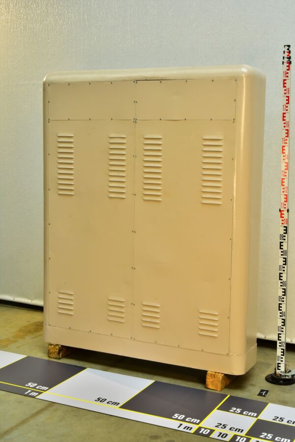 Seven-Gauge Steam-Turbine Oil-Pressure Monitoring Cabinet from a Power Station – No. 1 – 3 Seven-Gauge Steam-Turbine Oil-Pressure Monitoring Cabinet from a Power Station – No. 1 – 3