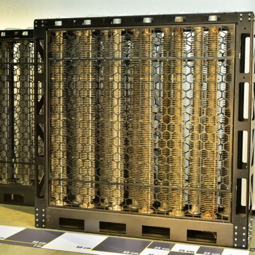 Custom OTTOSTUDIO Technological Radiator Matrix with 12 Russian Cast-Iron Coil Elements in a 2 × 6 Arrangement – No. 2